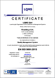Certificate ISO 9001:2015 Quality management system